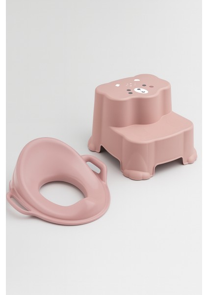 2'li Tuvalet Eğitim Seti - Basamaklı Çocuk Taburesi ve Kulplu Klozet Adaptörü fiyatları