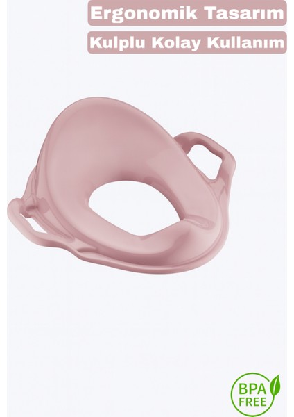 2'li Tuvalet Eğitim Seti - Basamaklı Çocuk Taburesi ve Kulplu Klozet Adaptörü fırsatları