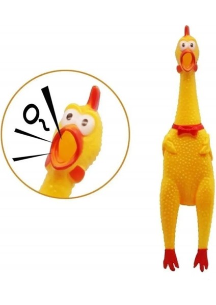 Öten Tavuk Köpek Oyuncağı Medium 30 cm