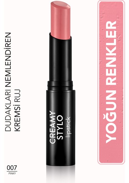 Creamy Stylo Yarı Parlak Bitişli Kremsi Ruj (07 Pinky) 8682536013673