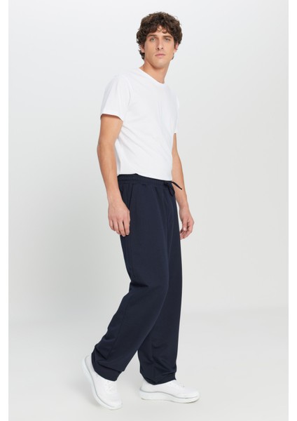 Pamuklu Standart Fit Normal Kesim Beli Bağlamalı Yan Cepli Eşofman Altı fiyatları