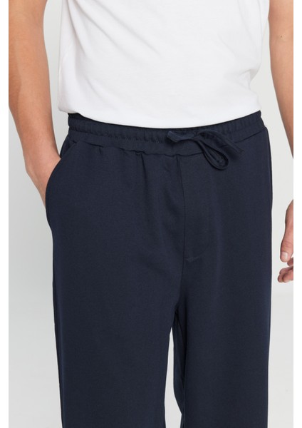 Pamuklu Standart Fit Normal Kesim Beli Bağlamalı Yan Cepli Eşofman Altı fırsatları