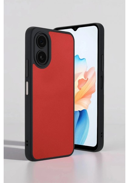 Oppo A38 Kılıf Aras Deri Kapak - Pudra (K95)