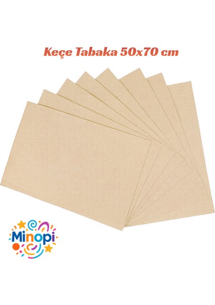 Ten Rengi Keçe Tabaka 10'lu Paket 50X70 cm - 1.5 mm Kalınlık