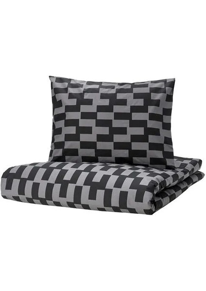 Blaskata Çocuk Nevresim Takımı Gri Siyah 150 x 200/50 x 60 cm