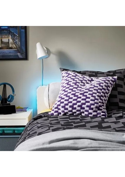 Blaskata Çocuk Nevresim Takımı Gri Siyah 150 x 200/50 x 60 cm