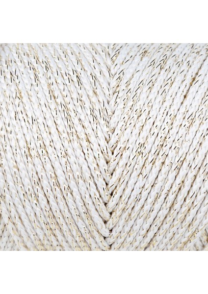 Loren Soft Star Makrome Ipi Sarı Simli Krem RM103 fiyatları