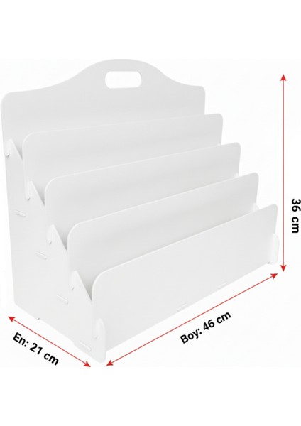 Carry Montessori 4 Raflı Ahşap Mini Kitaplık -Çocuk Odası Kitaplık - Masaüstü Mini Kitaplık modelleri