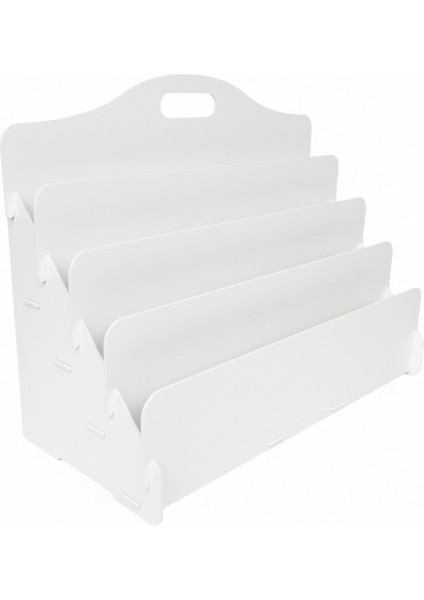 Carry Montessori 4 Raflı Ahşap Mini Kitaplık -Çocuk Odası Kitaplık - Masaüstü Mini Kitaplık fırsatları