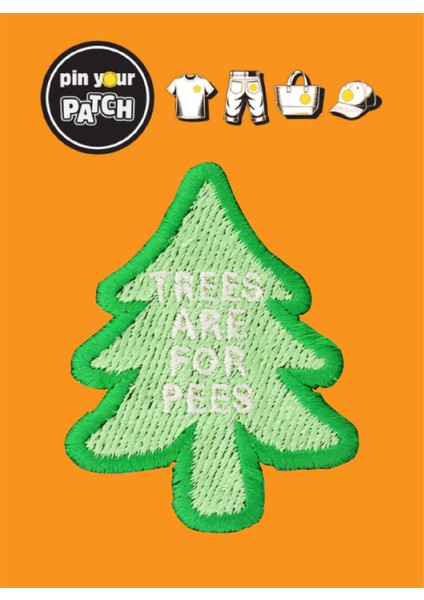 Ütü ile Yapışan Yama 7065 Çam Ağacı