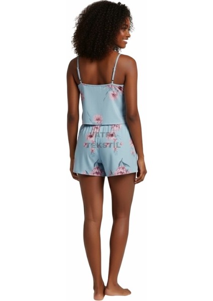 Kadın Askılı Şortlu Pijama Takımı – Yumuşak Rahat ve Şık Tasarım modelleri
