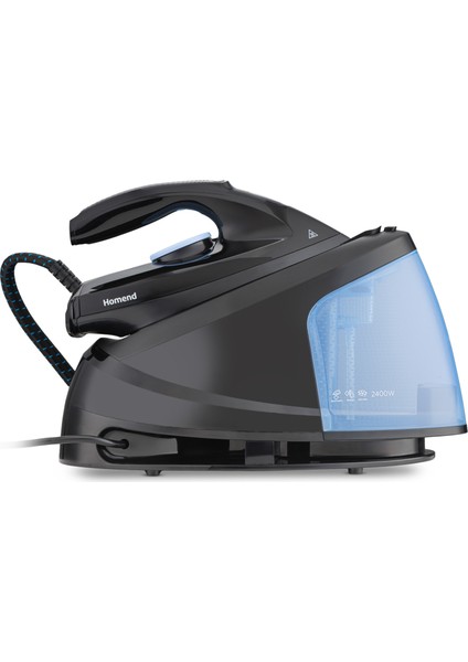 Steamwork Buhar Kazanlı Ütü Siyah Mavi 2400 W