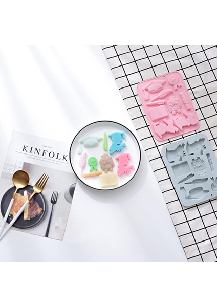 Silikon Mezuniyet Temalı Çikolata ve Jelibon Kalıbı 9 Lu modelleri