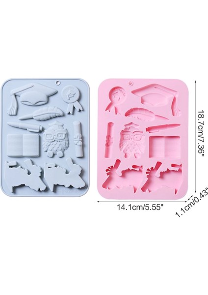 Silikon Mezuniyet Temalı Çikolata ve Jelibon Kalıbı 9 Lu indirimleri