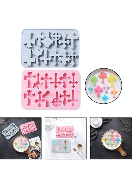 Silikon Hac Şekilleri Çikolata ve Jelibon Kalıbı 12 Li