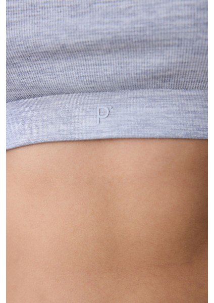 Reversible Seamless Çok Renkli Crop Üst