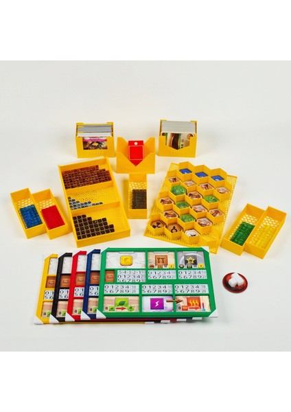 Masa Oyunu Aksesuarı- Terraforming Mars Oyunu Uyumlu 3D Baskı Organizer/ Insert Düzenleyici +Uqmotag