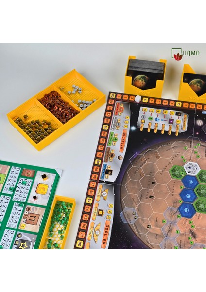 Masa Oyunu Aksesuarı- Terraforming Mars Oyunu Uyumlu 3D Baskı Organizer/ Insert Düzenleyici +Uqmotag indirimleri
