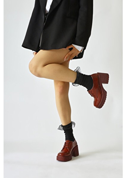 Lenie Bordo Rugan Lazer Kesim Detaylı Kadın Günlük Ayakkabı indirimleri