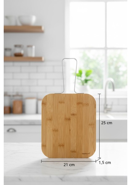 Zoe - Çelik Saplı Kesme Tahtası Küçük