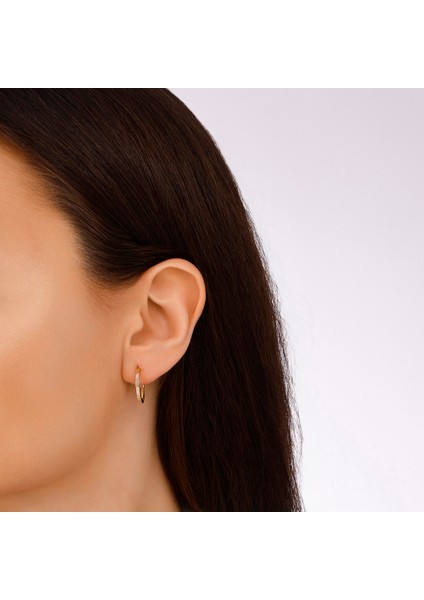 Altın Halka Küpe - 14K modelleri