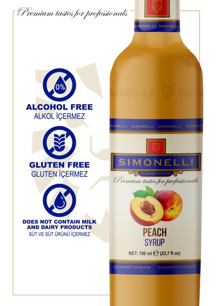 Kahve ve Kokteyl Şurubu Şeftali Aromalı 700 ml + Pompa fırsatları