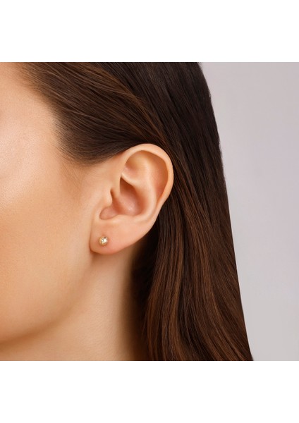 Altın Top Küpe - 14K modelleri