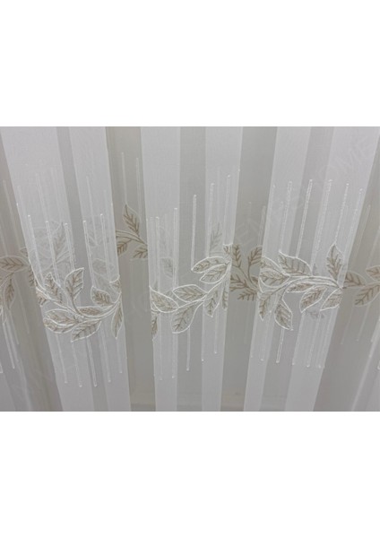 Nivemeshome 2572 V- 117 Hera Gold 1/3 Pileli Bambu Tül Perde indirimleri