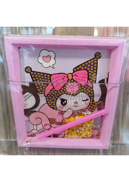 Kuromi Figürlü Boncuk Işleme/yapıştırma Seti Kare AD7145
