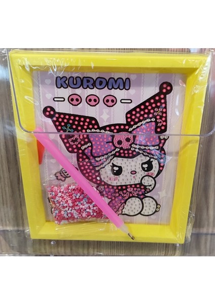 Kuromi Figürlü Boncuk Işleme/yapıştırma Seti Kare AD7146
