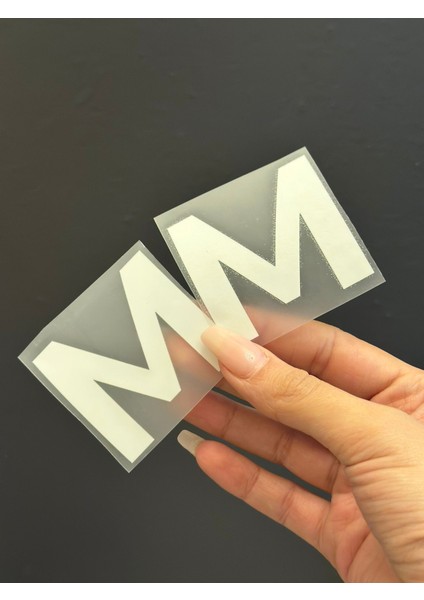 2 Li Ütü Ile Yapışan M Harfi Arma Transfer Baskı 5x5 cm modelleri