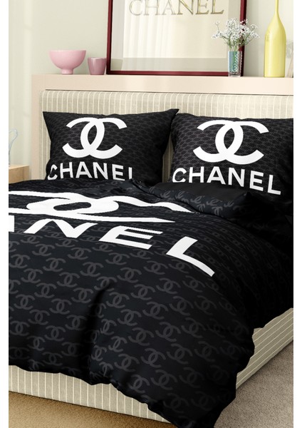 Nevresim Takımı Çift Kişilik Pamuklu Saten Kumaş 6 Parça 3D Dijital Baskı Duvet Cover Set Model No: indirimleri