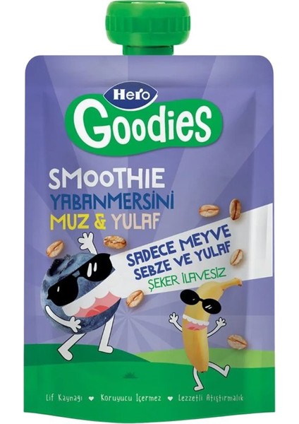 Goodies Yaban Mersini Muz Yulaf 100GR 1 Adet