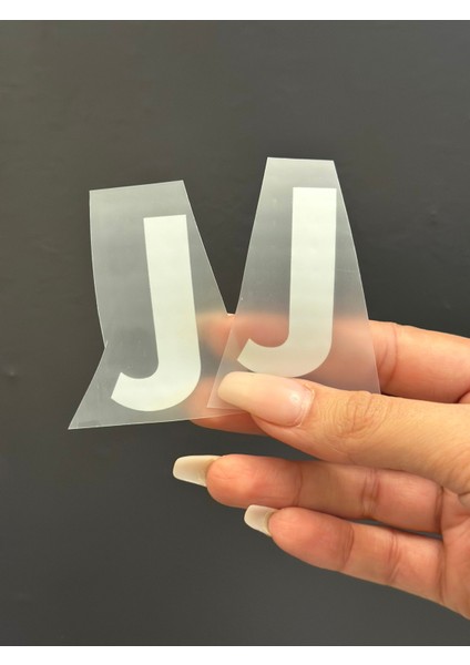 2 Li Ütü Ile Yapışan J Harfi Arma Transfer Baskı 5x2 cm modelleri