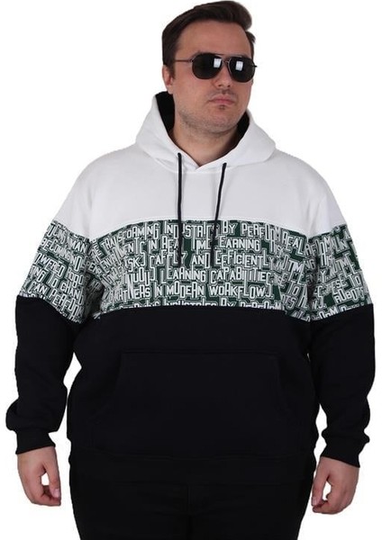 Büyük Beden Kapüşonlu 3ip Sweat Transforming 25713 Ekru fiyatları