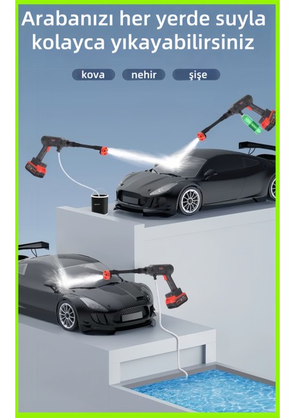 En Güçlü 3 Vitesli Ayar, Kömürsüz Oto Araba Bahçe Klima Halı Şarjlı Yüksek Basınç Yikama Makine fiyatları