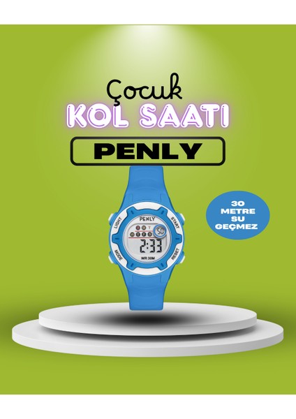 8212 Model Lacivert +4 Renk Kronometre-Alarmlı 5ATM Su Geçirmez Dijital Çocuk Kol Saati fiyatları