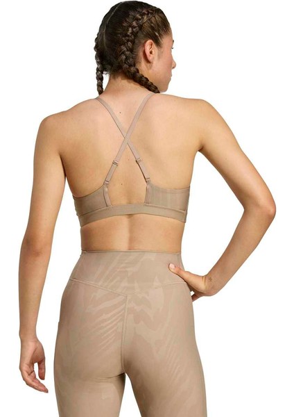 All Over Print Kadın Kahverengi Bisiklet Yaka Sporcu Sütyeni fiyatları