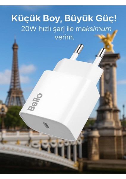 20W Type-C USB Şarj Cihazı BL-2000 Model Hızlı ve Güvenli Şarj Kompakt Tasarım indirimleri