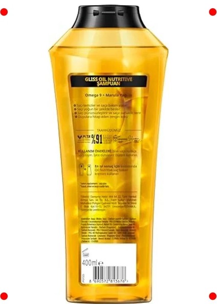 Besleyici Yağ Içerikli Şampuan (400 Ml) modelleri