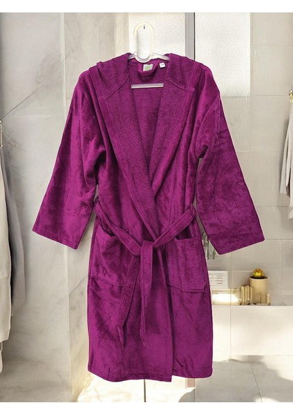 Kadife Kapüşonlu Bornoz %100 Pamuk fiyatları