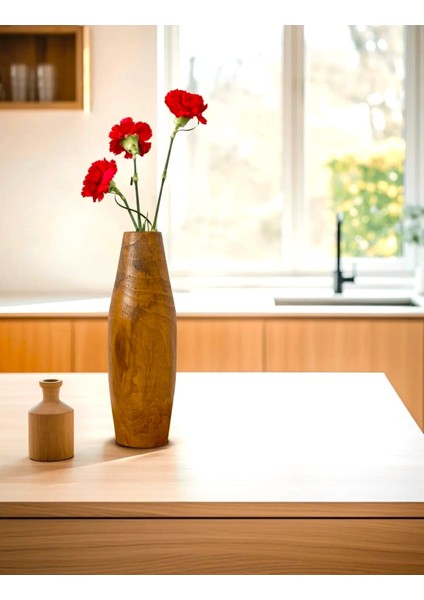 Aye Model El Yapımı Ahşap Vazo modelleri