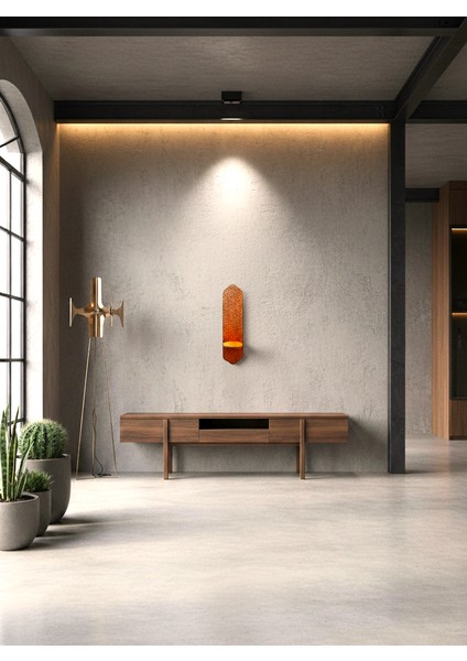 Petek Model - El Oyması Büyük Boy Ahşap Dekoratif - Mumluk & Şamdan modelleri