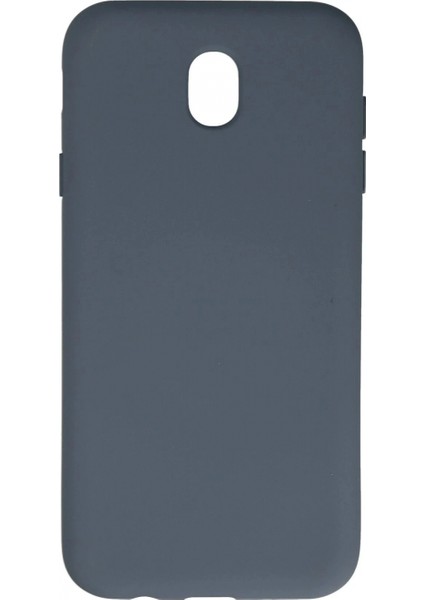 Samsung Galaxy J7 Pro / J730 Kılıf Nano Içi Kadife Silikon - Gri (K95)