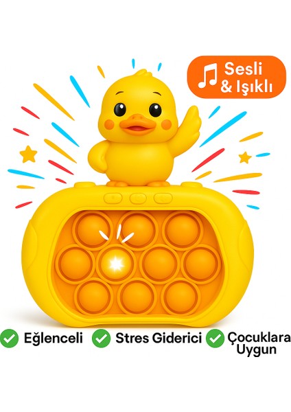 Figürlü Sesli Işıklı Pop It – Çocuklar Için Eğitici, Güvenli ve Eğlenceli Oyuncak modelleri