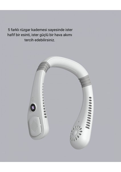 Taşınabilir Boyun Fanı Sessiz Çalışma ve USB Şarj Özellikli fiyatları
