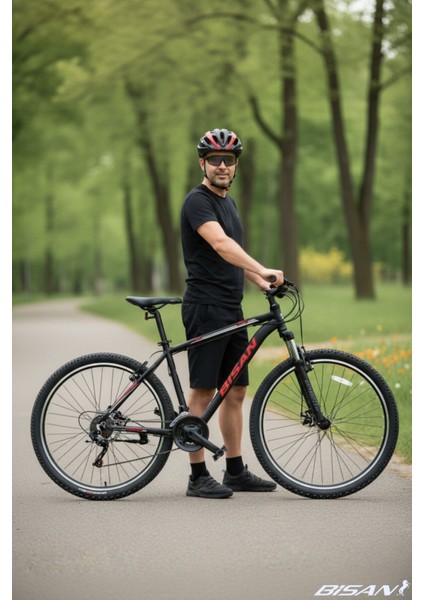 Leon Dağ Bisikleti 48 cm V 29 Jant 21 Vites Mat Siyah Kırmızı indirimleri