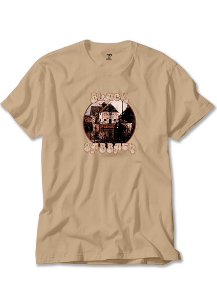 Black Sabbath House Album Krem Tişört Liyada