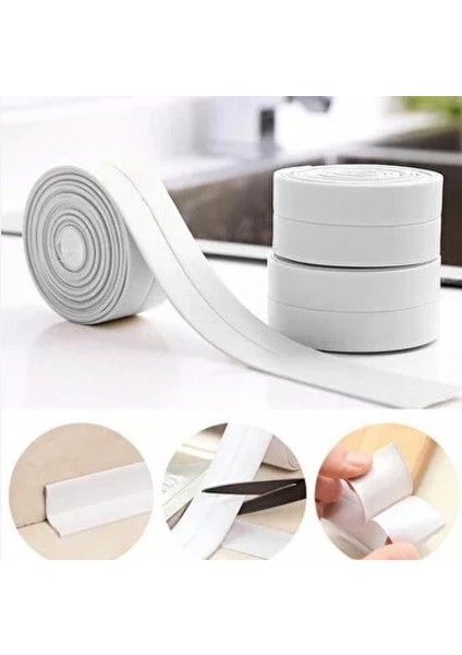 BEYAZ Su Sızdırmaz Lavabo Kenar Bandı (3.2m) (4887)