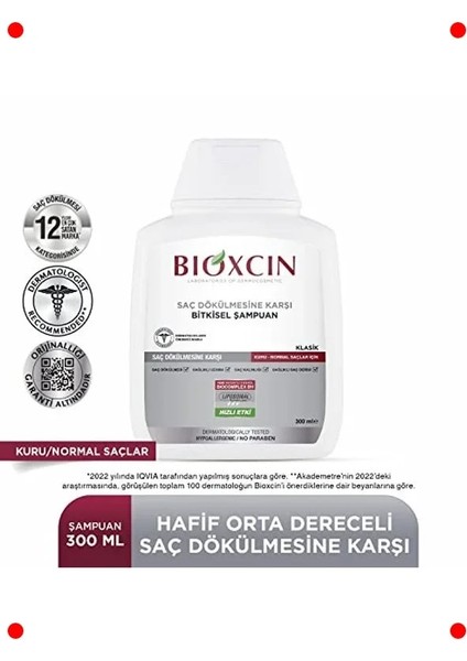 Bitkisel Saç Dökülme Karşıtı Şampuan 3X300 ml indirimleri